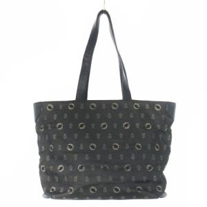 トートバッグ キャンバス ジャカード レザー 革 ロゴ グレー /CK5 GY18