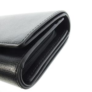 FURLA 二つ折り財布 ウォレット 小銭入れあり レザー 革 ロゴ 黒 ブラック /CK29 GY18