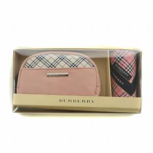 ハンカチ ポーチ 2点セッノバチェック ピンク