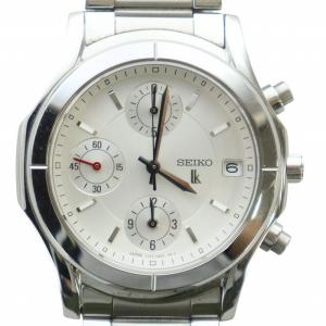 LUKIA 7T92-0BN0 ルキア 腕時計 ウォッチ クォーツ 白文字盤 クロノグラフ デイト カレンダー付き