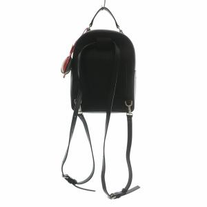 PAUL SMITH リュックサック バックパック デイバッグ ミニ レザー ロゴ ラビットチャーム 黒 ブラック /XZ GY18