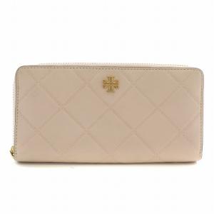 長財布 ラウンドファスナー レザー 総柄 ロゴ ゴールド金具 ピンク 10005933 /XZ GY18