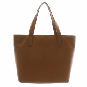 PAUL SMITH インセットスワールポケット トートバッグ ハンド レザー ロゴ 茶色 ブラウン /XZ GY18