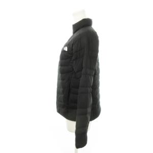 THE NORTH FACE サンダージャケット ライトダウンジャケット スタンドカラー ジップアップ ロゴ プリント アウトドア M