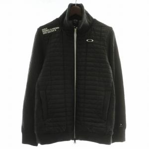 20年 スカル ハイブリッド セーター 中綿ジャケット ブルゾン ゴルフウェア ニット 切り替え ジップアップ