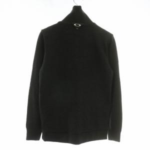 OAKLEY 20年 スカル ハイブリッド セーター 中綿ジャケット ブルゾン ゴルフウェア ニット 切り替え ジップアップ