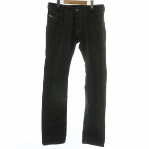 POIAK WASH 0088Z デニムパンツ ジーンズ ストレート ジップフライ ロゴ W31 L34