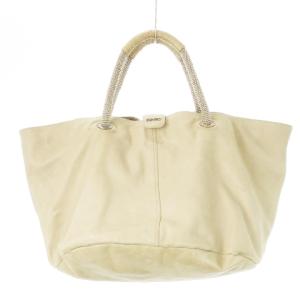 ハンドバッグ 2way 変形 レザー 革 ロゴ ベージュ /CK14 GY11