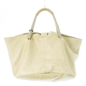 KENZO ハンドバッグ 2way 変形 レザー 革 ロゴ ベージュ /CK14 GY11