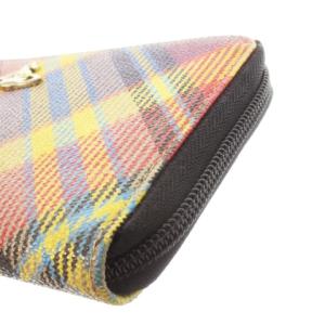 Vivienne Westwood 長財布 ラウンド オーブ チェック マルチカラー