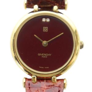 DEPOSE 腕時計 ウォッチ クォーツ 4Gロゴ ラインストーン レザーベルト ゴールド色 GY18