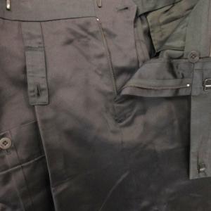 GUCCI タイトスカート カーゴ ひざ丈 シルク 絹 サテン 42 L 黒 ブラック /AH24 GY18