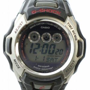 The G DIGITAL 腕時計 ウォッチ ソーラー デジタル カレンダー付き ロゴ 黒 ブラック GW-500J