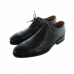 バンドン Bandung ビジネスシューズ 革靴 ロゴ レザー ストレートチップ 6 25cm 黒 ブラック