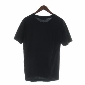 DOLCE&GABBANA Tシャツ プリント ロゴ 刺繍 44 XS ブラック G8PD7Z