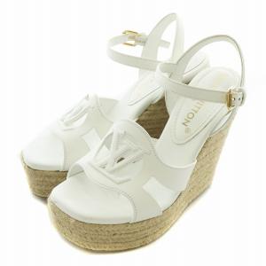23SS LVイソラライン サンダル エスパドリーユ ウェッジソール ホワイト