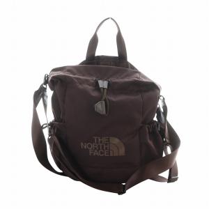 ショルダーバッグ ハンド リュックサック 3WAY 巾着 ナイロン ロゴ 14L 茶 ブラウン NN2PQ50L