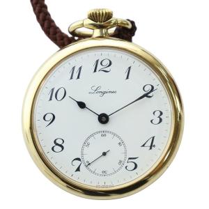 懐中時計 スモールセコンド 手巻き オープンフェイス 白文字盤 ゴールド色 506 8016