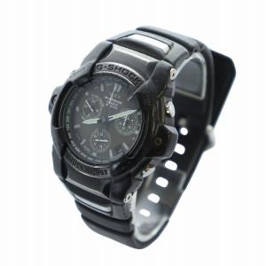 CASIO G-SHOCK 腕時計 ウォッチ タフソーラー ロゴ 黒文字盤 クロノグラフ カレンダー付き 黒 ブラック GS-1000BJ