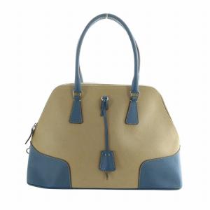 PRADA トートバッグ カデナ ブラウン ブルー