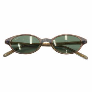 眼鏡 サングラス セルフレーム カラーレンズ オーバル ロゴ 茶色 ブラウン W3218 /XZ GY18