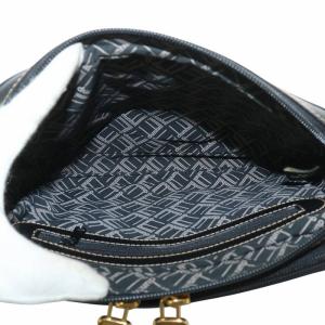 dunhill クラッチバッグ セカンドバッグ レザー ストラップ ロゴ ゴールド金具 黒 ブラック /XZ GY18