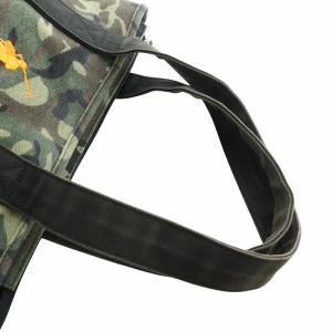 POLO RALPH LAUREN トートバッグ ハンド ビッグポニー ロゴ 刺繍 カモフラ 迷彩 茶 ブラウン カーキ GY18 /MQ