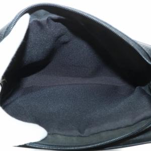 GIANNI VERSACE セカンドバッグ クラッチバッグ レザー Wファスナー メデューサ ロゴ 型押し 黒 ブラック /XZ GY18