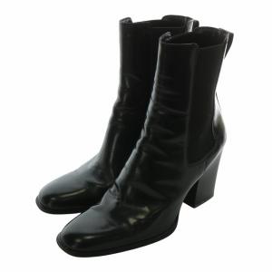 ショートブーツ サイドゴア 35.5 ブラック