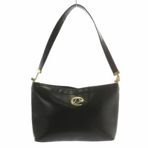 ハンドバッグ ワンショルダー レザー ロゴ ゴールド金具 茶色 ブラウン /XZ OH GY18