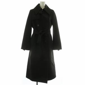 ベルテッド ロング トレンチコート 38 ブラック 118107.ZF073