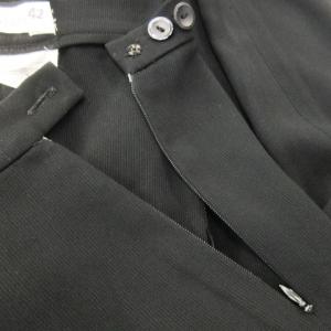 Max Mara 白タグ パンツ スラックス ワイド ストレート センタープレス 手直しあり 42 L 黒 ブラック /AH23