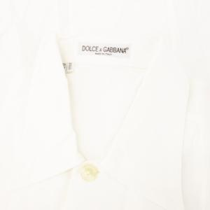 DOLCE&GABBANA ワイシャツ 半袖 ストレッチ ポケット 39 15.5 L 白 ホワイト /AH4 GY42