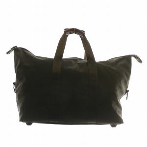 TUMI スモール ソフト トラベル サチェル ボストンバッグ ショルダー 2WAY ナイロン レザー ロゴ 茶色