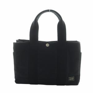 吉田カバン ハンドバッグ トート キャンバス ロゴ 黒 ブラック GY18 /MQ