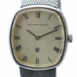 リンカーン LINCOLN 腕時計 ウォッチ 手巻き ロゴ ローマン シルバー色 GY18 /MQ