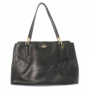 ハンドバッグ 2way ショルダーバッグ レザー 革 ロゴ 黒 ブラック F34672 /CK16 GY18