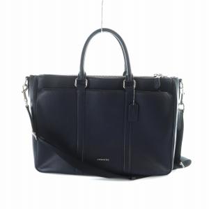 メトロポリタン ビジネスバッグ ショルダー 2WAY 書類カバン ブリーフケース レザー 紺 ネイビー