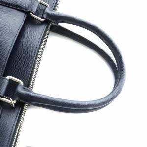 COACH メトロポリタン ビジネスバッグ ショルダー 2WAY 書類カバン ブリーフケース レザー 紺 ネイビー