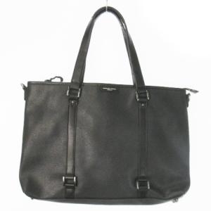 ビジネスバッグ ブリーフケース レザー ロゴ 黒 ブラック /AO22 GY11