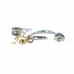 COACH ロック アンド キー チャーム フープ ピアス ロゴ アクセサリー 両耳用 シルバー色 ゴールド色 CV281