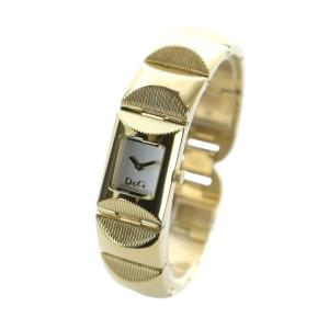 D&G TIME 腕時計 バングルウォッチ クォーツ 白文字盤 ロゴ スクエア ゴールド色 GY18 /MQ