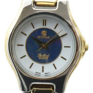 腕時計 ウォッチ クォーツ ロゴ 白文字盤 ゴールド色 シルバー色 L414 GY18 /MQ