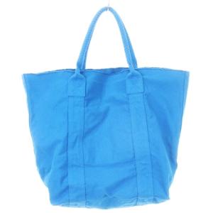 Ron Herman トートバッグ キャンバス ワンポイント ロゴ刺繍 青 ブルー /AH28 GY18