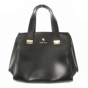 ポム ディスポワール ハンドバッグ 2way ショルダーバッグ レザー 革 ツヤ ロゴ 黒 ブラック /CK3