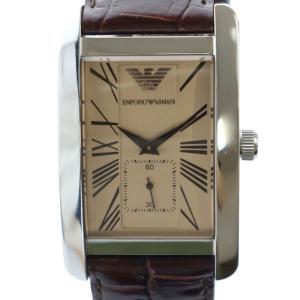 腕時計 ウォッチ クォーツ スクエア ローマン スモセコ ロゴ シルバー色 AR-0154 GY18 /MQ