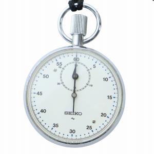 ストップウォッチ 時計 ロゴ 白文字盤 シルバー色 88-5010 GY18 /MQ