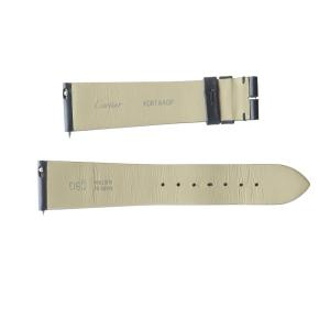 Cartier 腕時計用ベルト ウォッチ タンクマスト ロゴ レザー 黒 ブラック KD8TAAGP GY11 /MQ