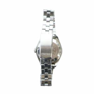 SEIKO 腕時計 自動巻き カレンダー付き カットガラス 23石 緑文字盤 シルバー色 2206-0410