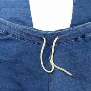 R.H.vintage ジョガーパンツ スウェットパンツ フルレングス 裏毛 裏パイル ドローコード ロゴ L 青 ブルー 422060157-1079